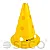 Тренувальний конус з отворами SECO® 30 см жовтого кольору