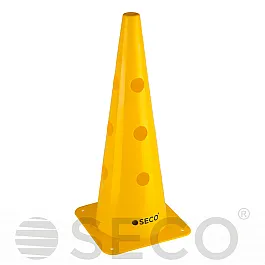 Тренировочный конус с отверстиями SECO® 48 см желтого цвета