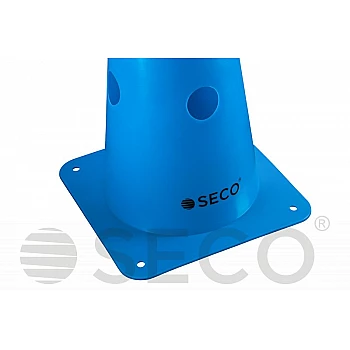 Тренировочный конус с отверстиями SECO® 48 см синего цвета