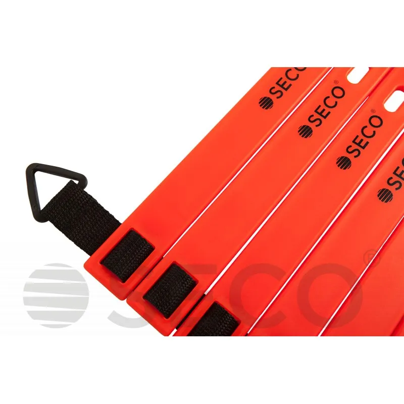 Тренувальні сходи координаційні для бігу SECO® 12 ступенів 6 м оранжевого кольору фото товару