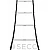 Тренировочная лестница координационная для бега SECO® 16 ступеней 8 м белого цвета