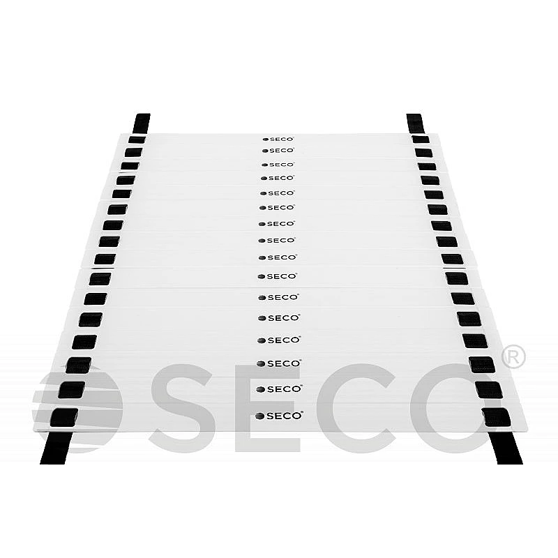 Тренировочная лестница координационная для бега SECO® 16 ступеней 8 м белого цвета фото товара