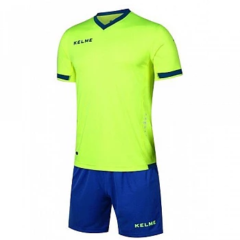 Комплект футбольной формы Kelme ALAVES салатово-синий к/р K15Z212.9915