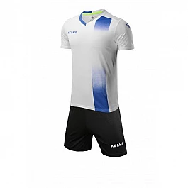Комплект футбольної форми Kelme ALICANTE JR дитячий біло-синій к/р