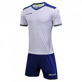 Комплект футбольної форми Kelme SEGOVIA JR дитячий біло-синій