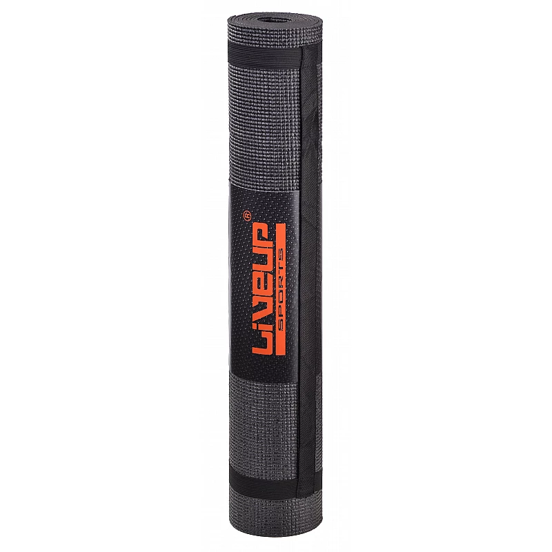 Килимок для йоги LiveUp Yoga Mat Total Black (Limited Edition) фото товару