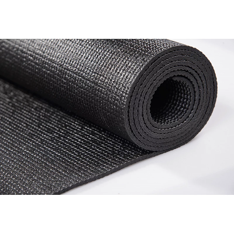 Килимок для йоги LiveUp Yoga Mat Total Black (Limited Edition) фото товару