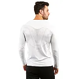 Футболка компрессионная Europaw ls top белая [S] фото товару