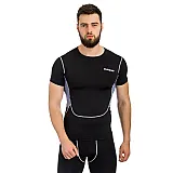 Футболка компрессионная SS Europaw PRO черно-серая [2XL] фото товару