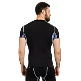 Футболка компрессионная SS Europaw PRO черно-серая [2XL] фото товару