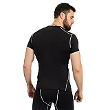 Футболка компрессионная SS Europaw PRO черная [2XL] фото товару