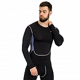 Футболка компрессионная LS Europaw PRO черно-серая [S] фото товара