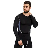 Футболка компрессионная LS Europaw PRO черно-серая [M] фото товару