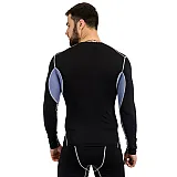 Футболка компрессионная LS Europaw PRO черно-серая [L] фото товару