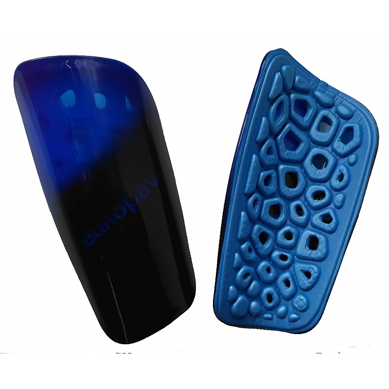 Щитки футбольные Europaw light черно-синие фото товару