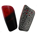 Щитки футбольные Europaw light черно-красные фото товару