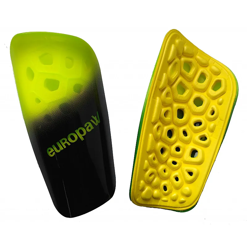 Щитки футбольные Europaw light черно-салатовые фото товара