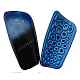 Щитки футбольные Europaw light черно-голубые фото товару