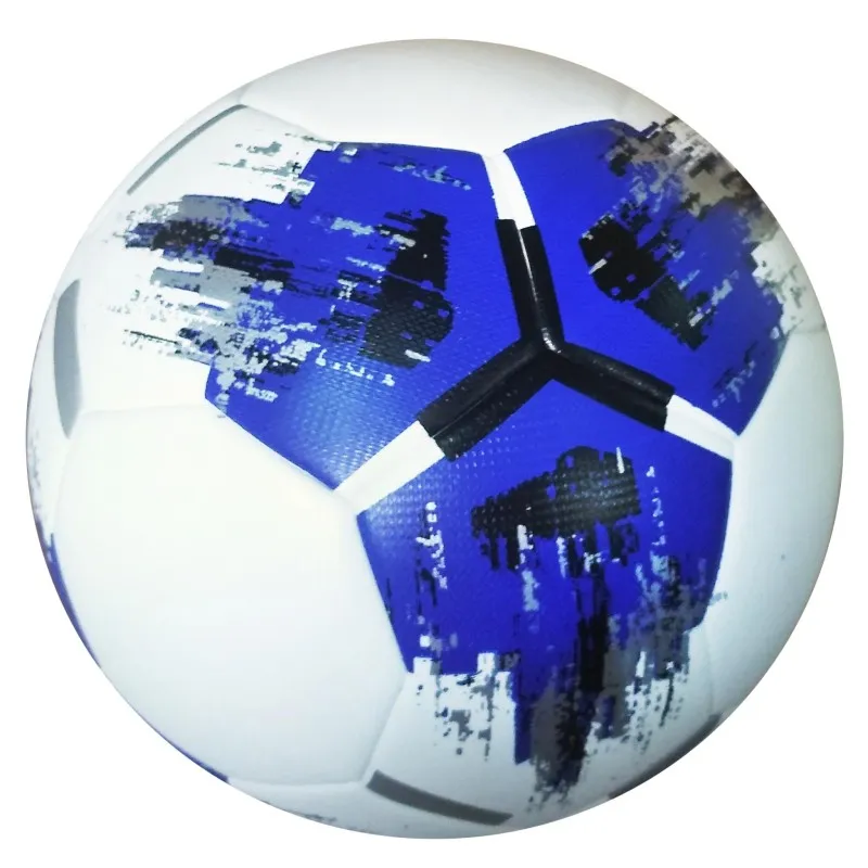 Мяч футбольный Competition Ball бело-сине-черный [№5] фото товару