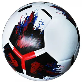 Мяч футбольный OMB Ball бело-черно-красный [№5]