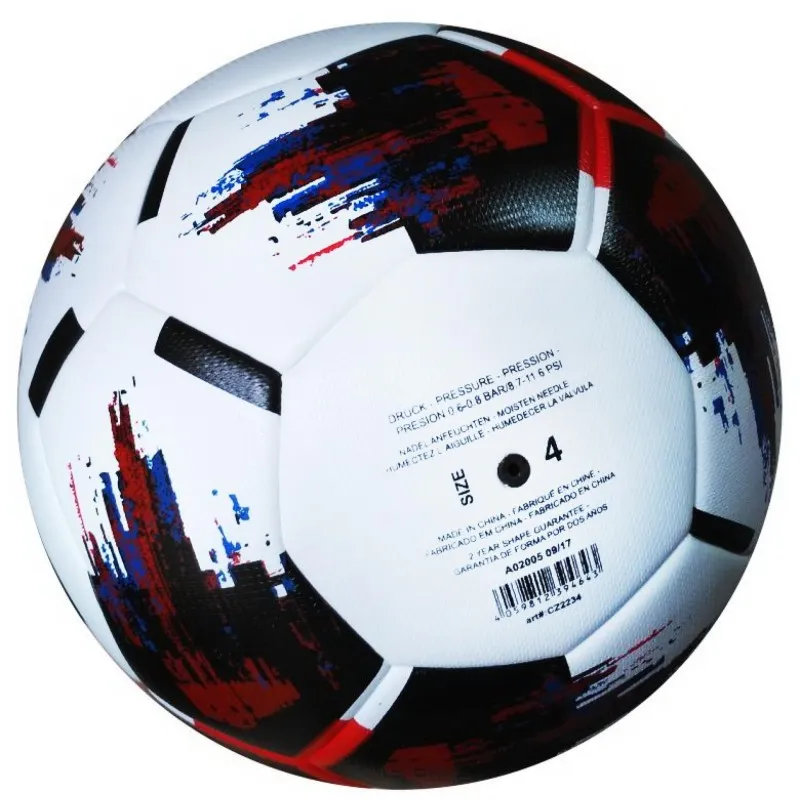 Мяч футбольный OMB Ball бело-черно-красный [№4] фото товара