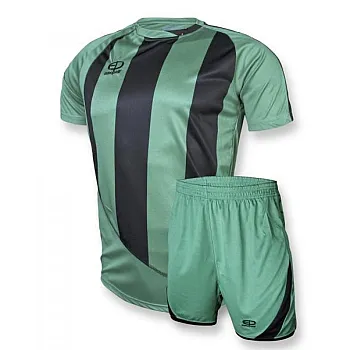 Футбольная форма Europaw 001 зелено-черная [S]