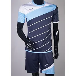 Футбольная форма Europaw 008 т.синяя-голубая [XL]