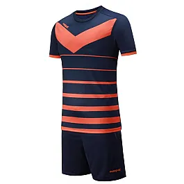 Футбольная форма Europaw 014 т.сине-оранжевая [XS]