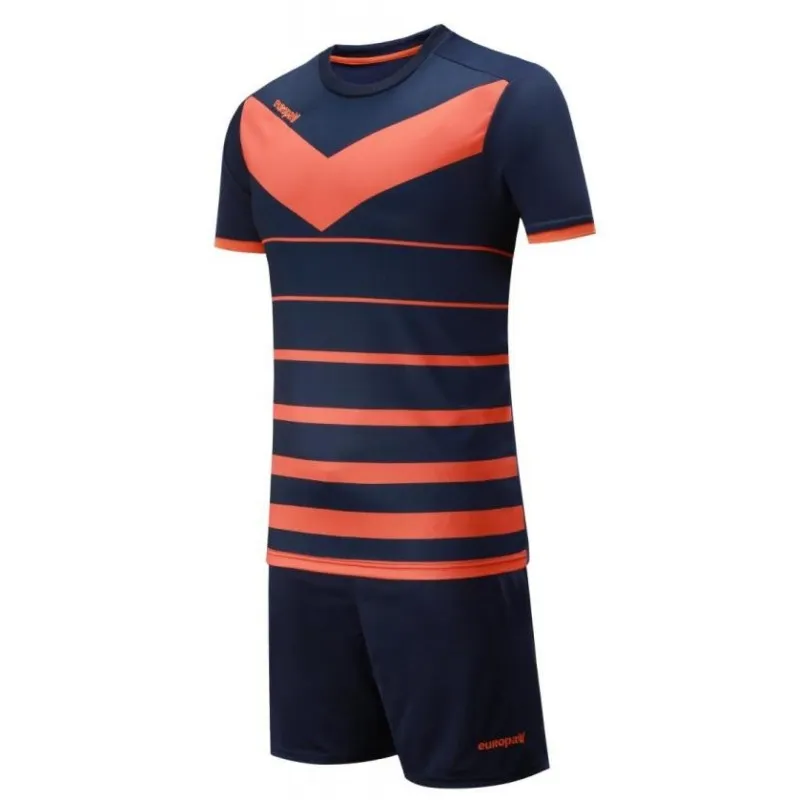 Футбольная форма Europaw 014 т.сине-оранжевая [XS] фото товару