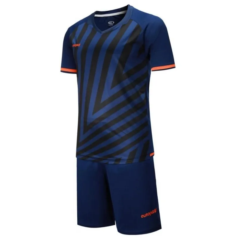 Футбольная форма Europaw 016 т.сине-оранжевая [3XS] фото товару