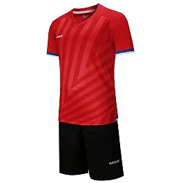 Футбольная форма Europaw 016 красно-черная [M]