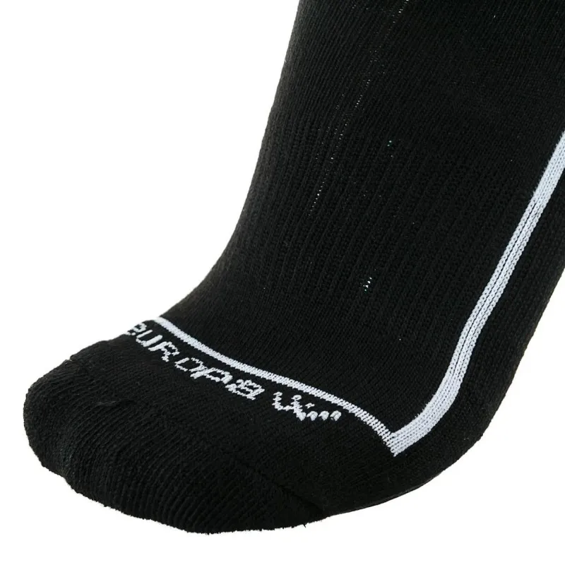 Гетры футбольные Europaw черные с трикотажным носком [41-45] фото товару