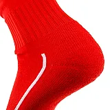 Гетры футбольные Europaw красные с трикотажным носком [41-45] фото товару