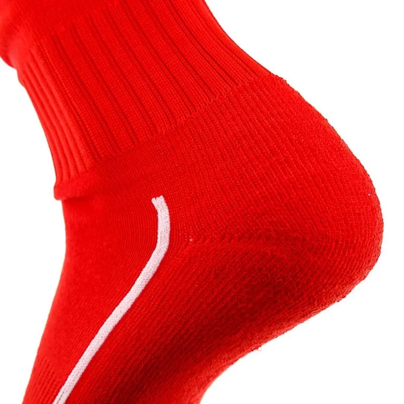 Гетры футбольные Europaw красные с трикотажным носком [41-45] фото товару