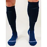 Гетры футбольные Europaw темно-синие с трикотажным носком [41-45] фото товару