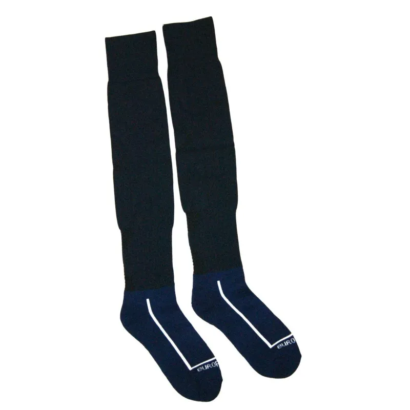 Гетры футбольные Europaw темно-синие с трикотажным носком [41-45] фото товару