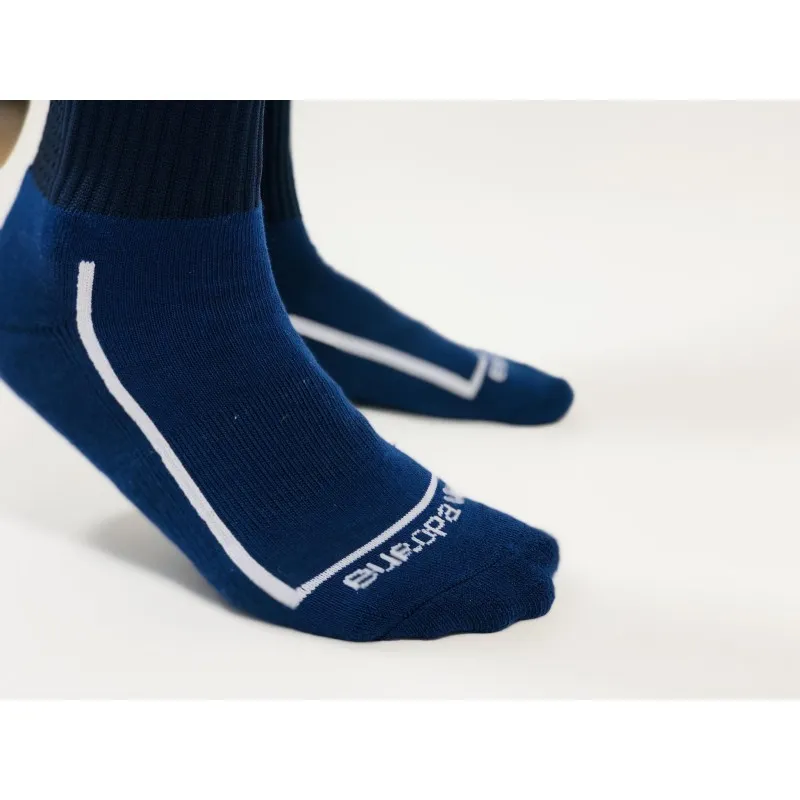 Гетры футбольные Europaw темно-синие с трикотажным носком [41-45] фото товару