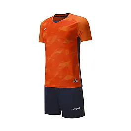 Футбольная форма Europaw 027 оранжево-т.синяя [M]