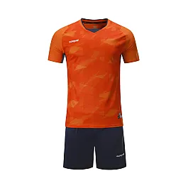 Футбольная форма Europaw 027 оранжево-т.синяя [XL]