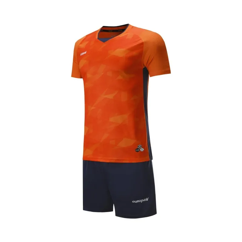 Футбольная форма Europaw 027 оранжево-т.синяя [XL] фото товару