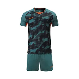 Футбольная форма Europaw 027 т.зелено-оранжевая [M]