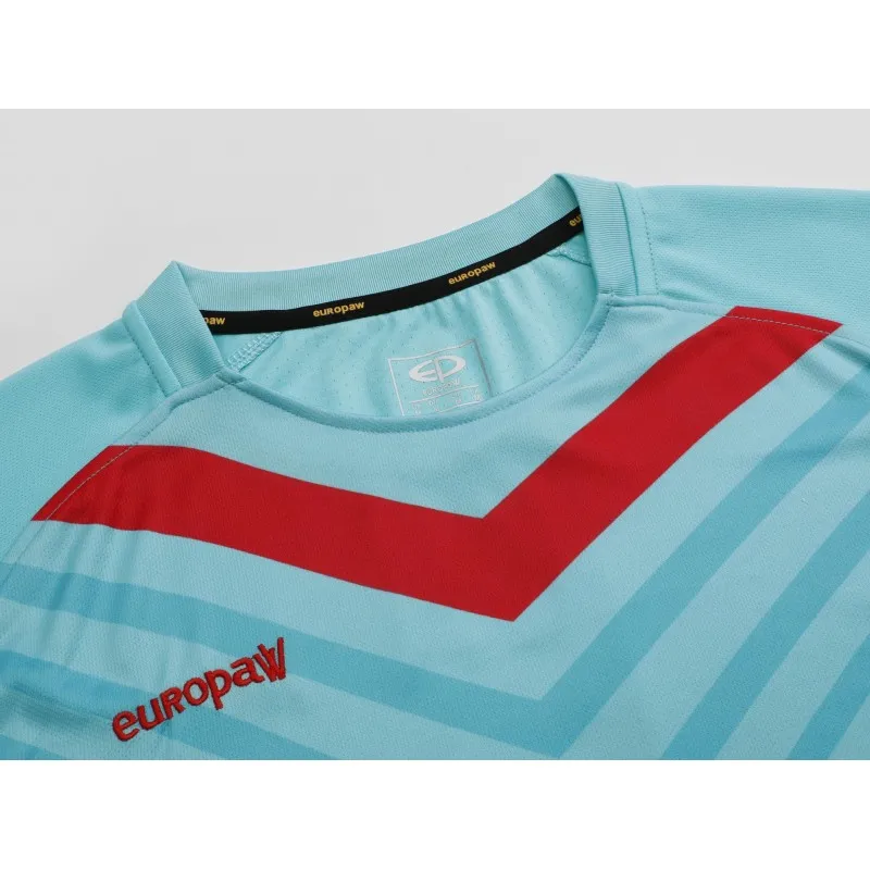 Футбольная форма Europaw 026 бирюзово-красная [XL] фото товару