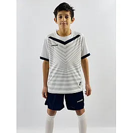 Футбольная форма детская (kid) Europaw 026 бело-т.синяя [XS]