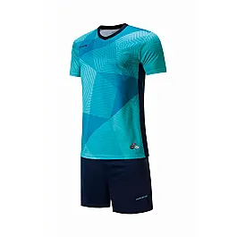 Футбольная форма Europaw 025 бирюзово-т.синяя [M]