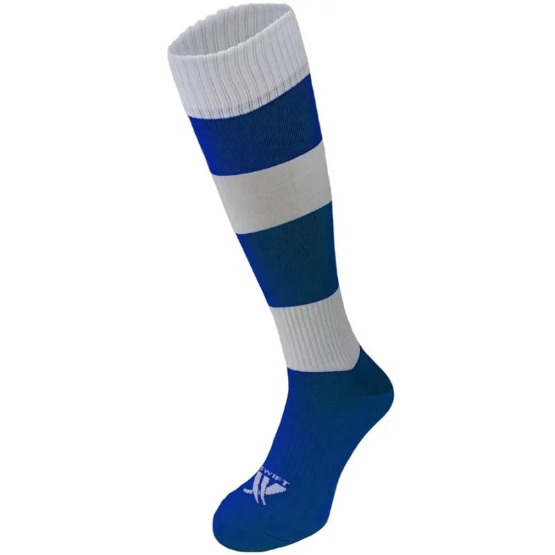 Гетры футбольные Swift Зебра сине/белые р.27 фото товару