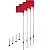 Флаги угловые SWIFT Corner Flag Flexi Pro, с пластиковым стаканом (4 шт)