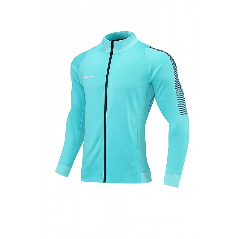 Спортивний костюм Europaw Limber Up 2101 Long zipper бирюзово-темно-синій [S] фото товару