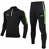 Спортивний костюм Europaw Limber Up 2101 Short zipper чорно-салатовий [XS] фото товару