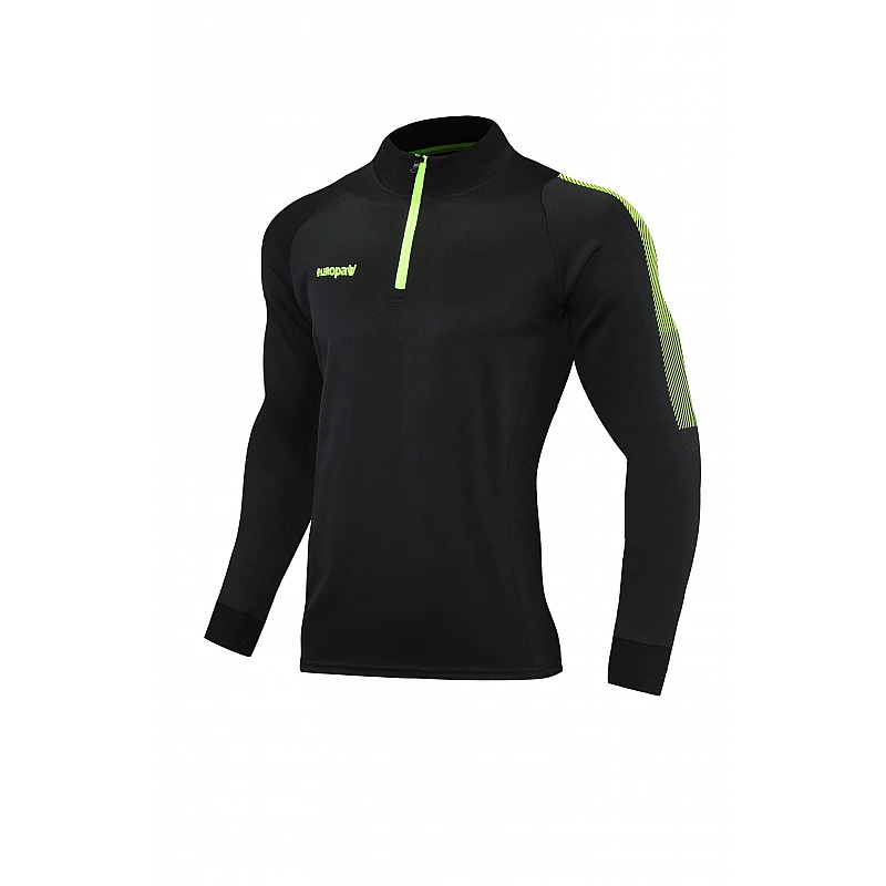 Спортивний костюм Europaw Limber Up 2101 Short zipper чорно-салатовий [XS] фото товару