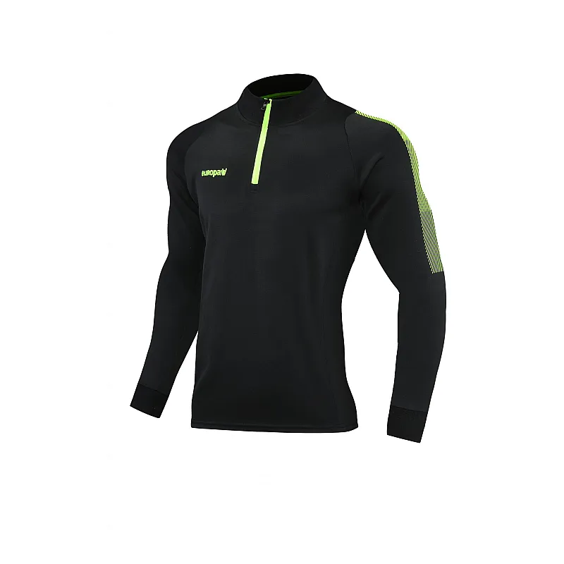 Спортивный костюм для детей Europaw Limber Up Kid 2101 Short zipper чёрно-салатовый [2XS] фото товара